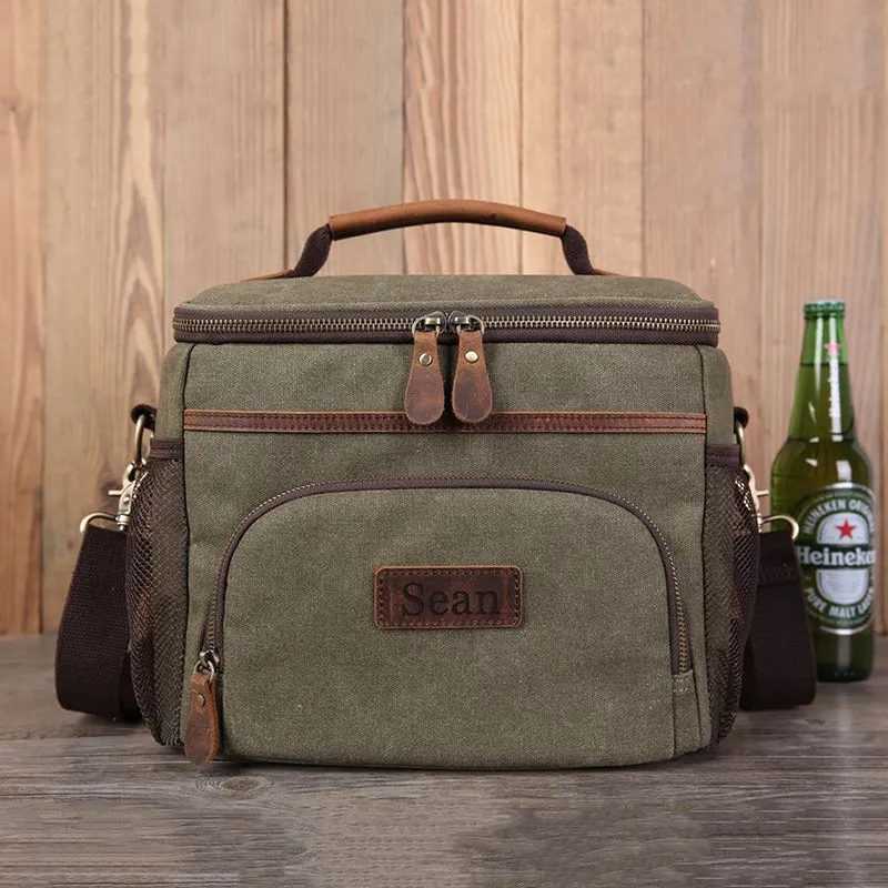 Personalized Beer Cooler Bag, Groomsmen Gift, Monogrammed Insulated Cooler Bag, Custom Gift for Men, Large Cooler Bag, Beach Cooler
