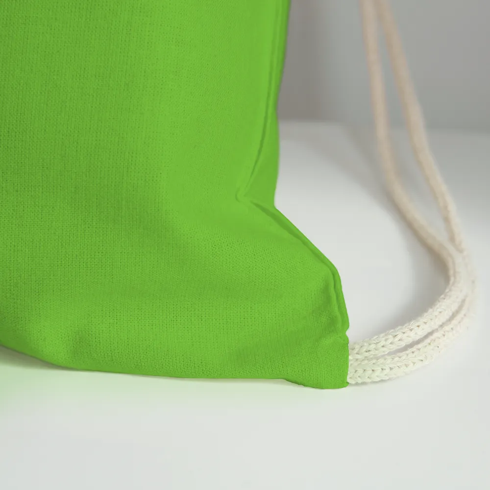 Personalized Cotton Drawstring Bag. Eco-friendly Customizable Sack Bag. Back to School Bag for Teachers and School Children