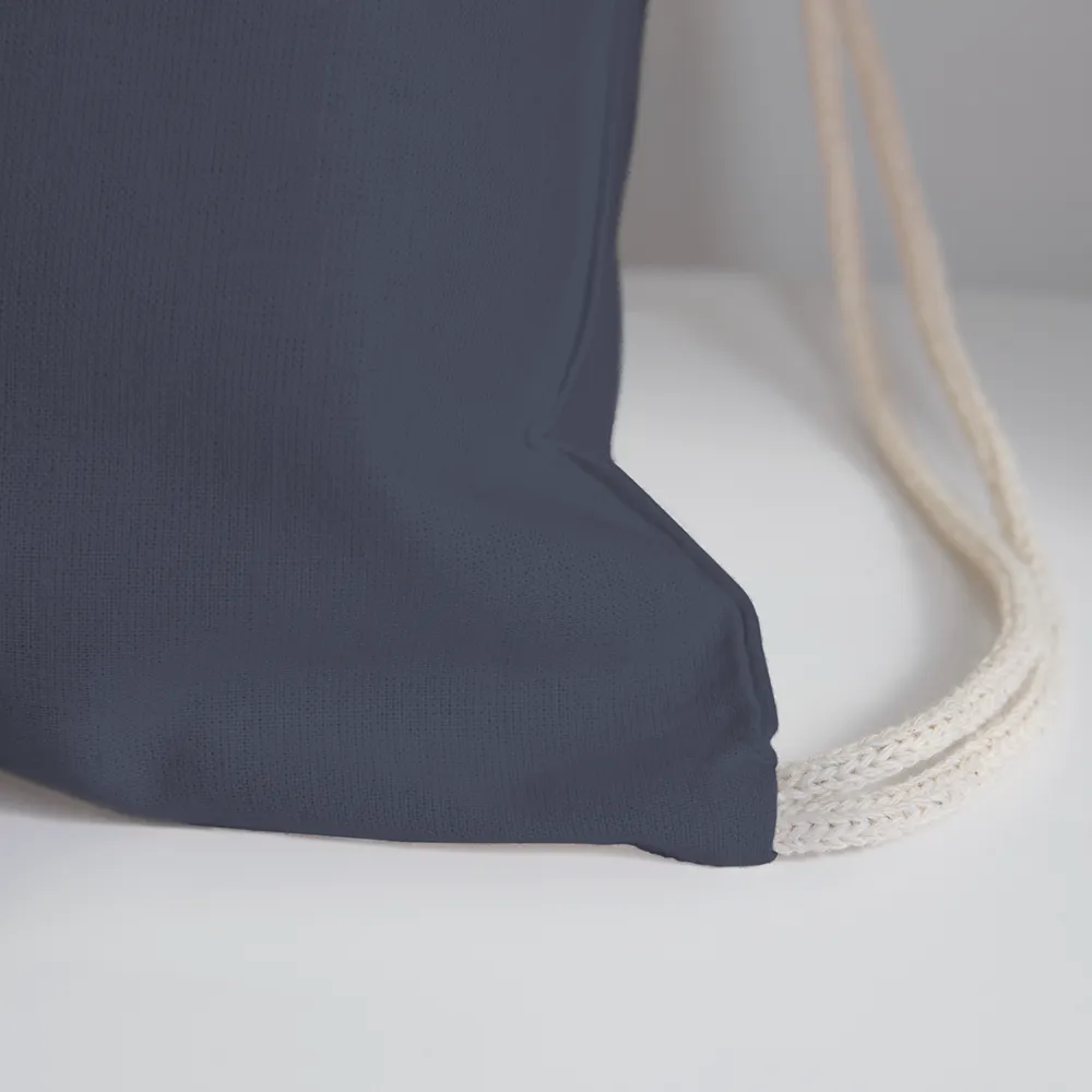 Personalized Cotton Drawstring Bag. Eco-friendly Customizable Sack Bag. Back to School Bag for Teachers and School Children