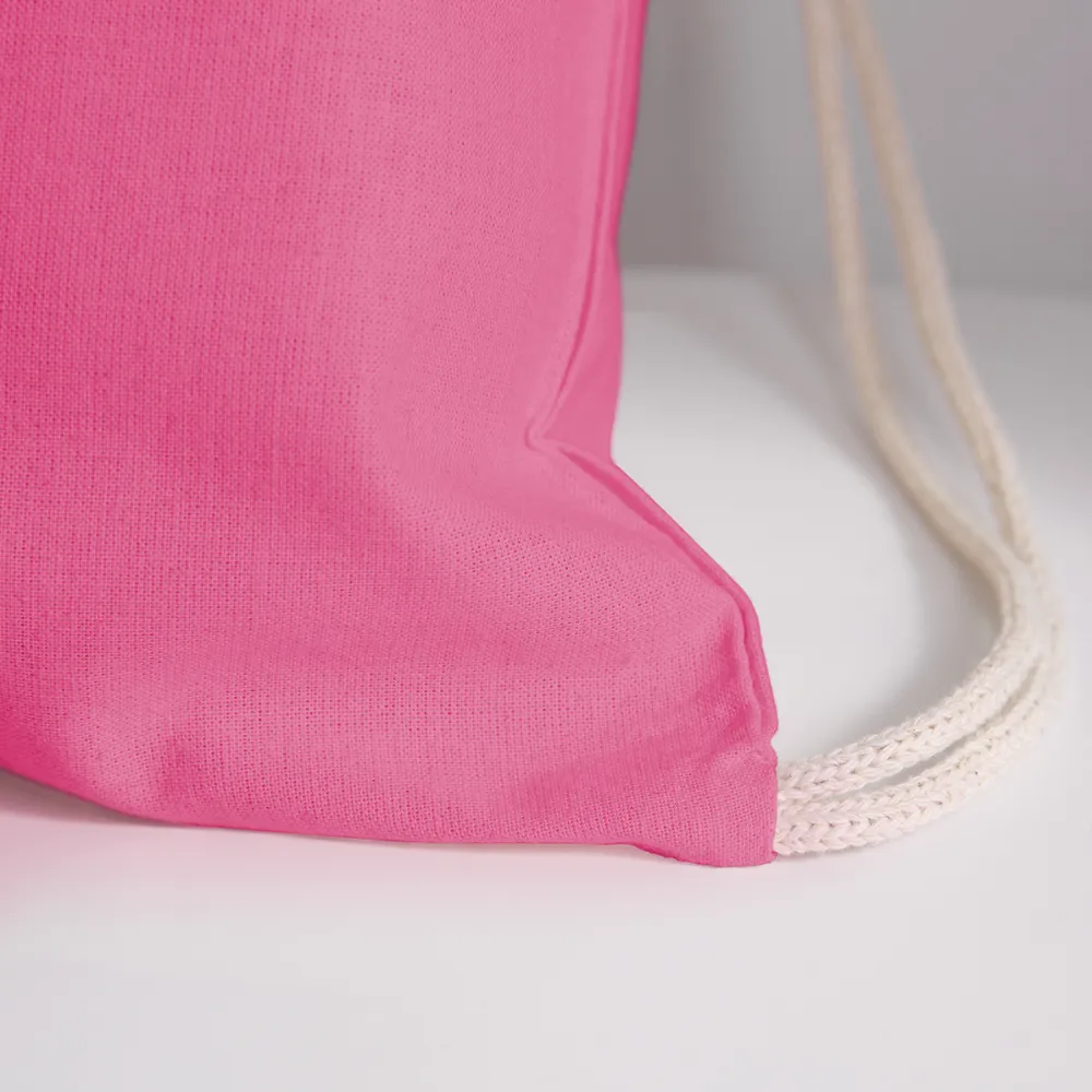 Personalized Cotton Drawstring Bag. Eco-friendly Customizable Sack Bag. Back to School Bag for Teachers and School Children