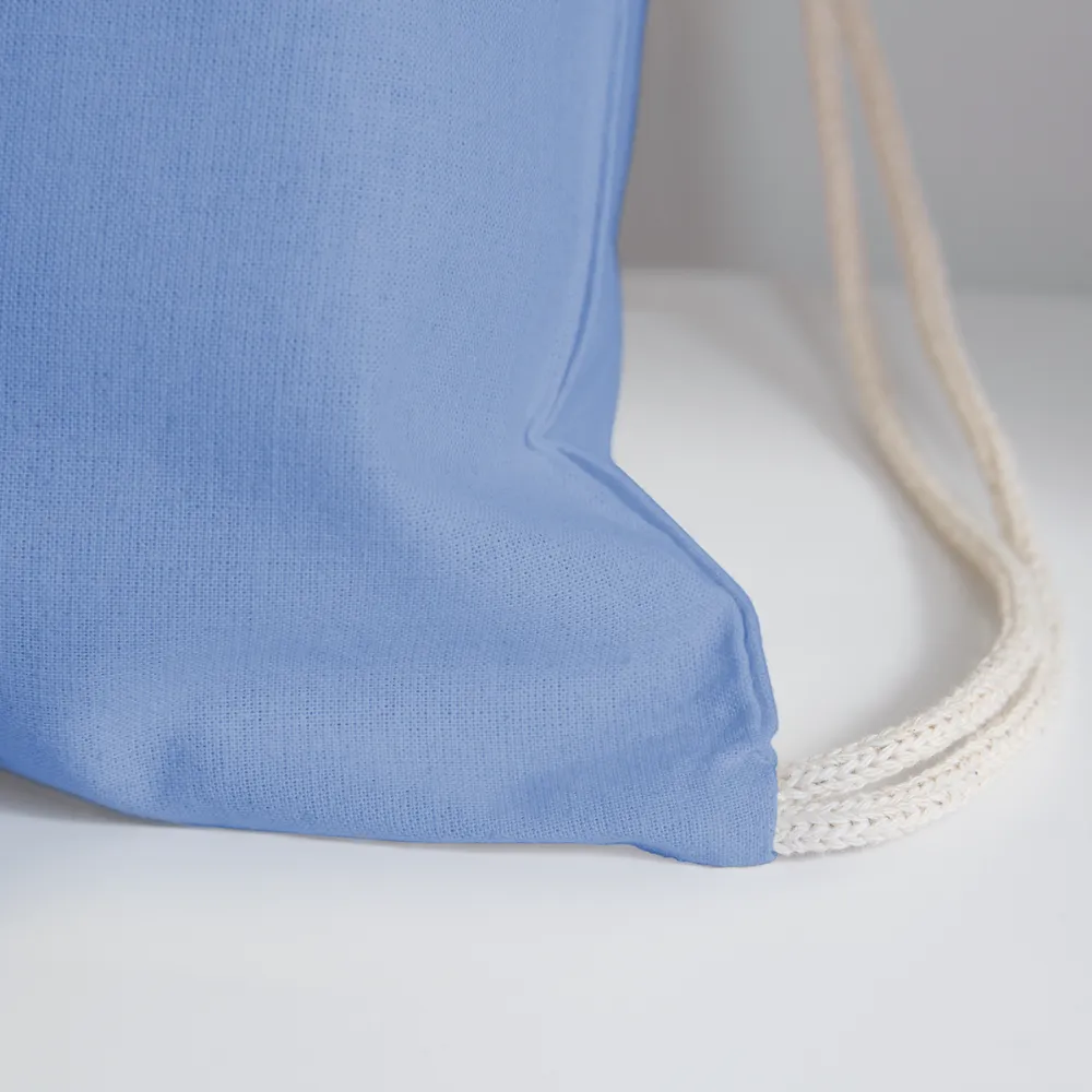 Personalized Cotton Drawstring Bag. Eco-friendly Customizable Sack Bag. Back to School Bag for Teachers and School Children
