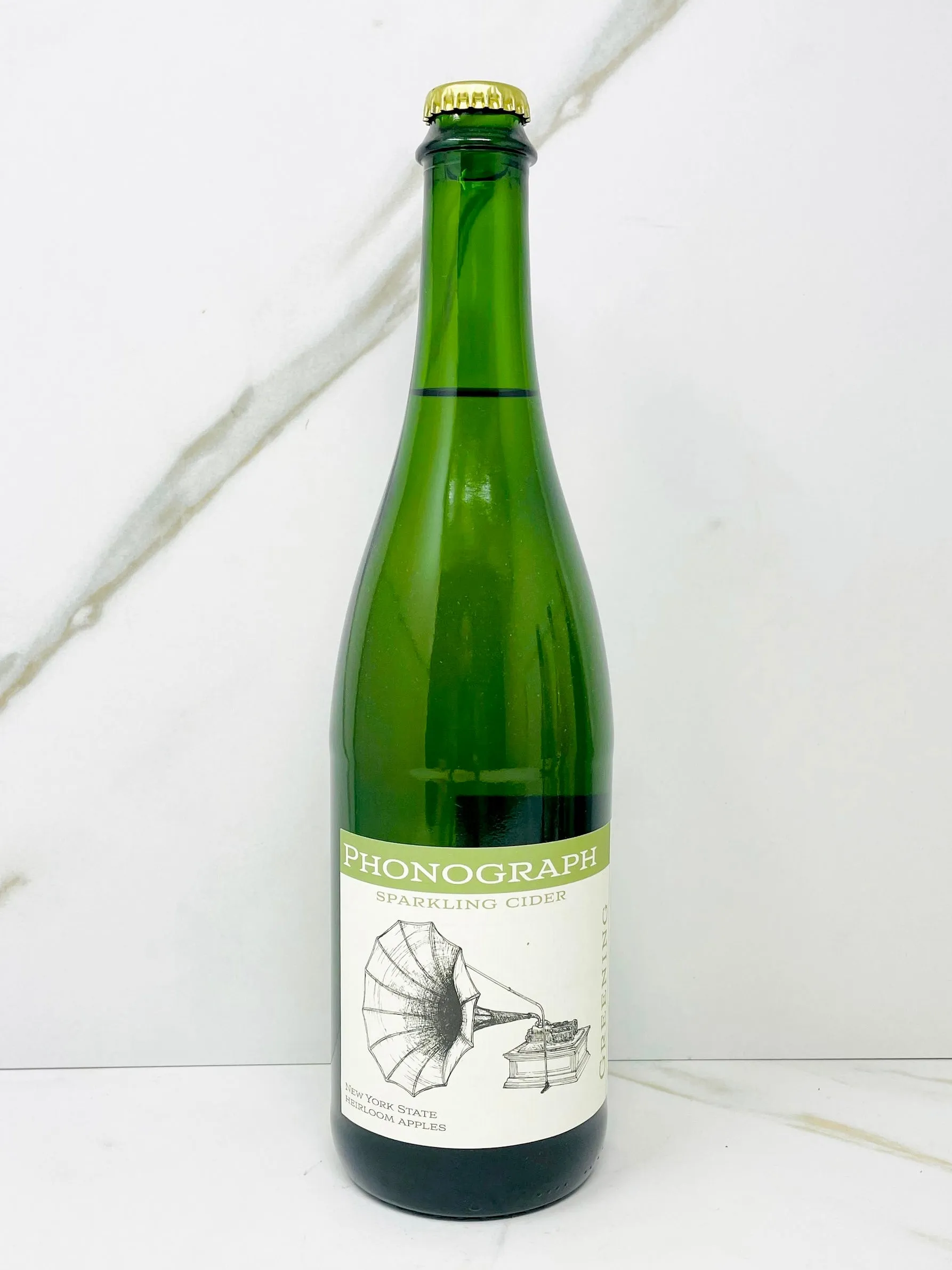 Phonograph, "Greening" Sparkling Cider, Finger Lakes, NY, 750mL