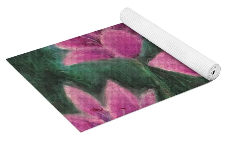 Pink Lilies - Yoga Mat