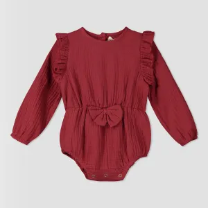 Pippa bubble in burgundy gauze