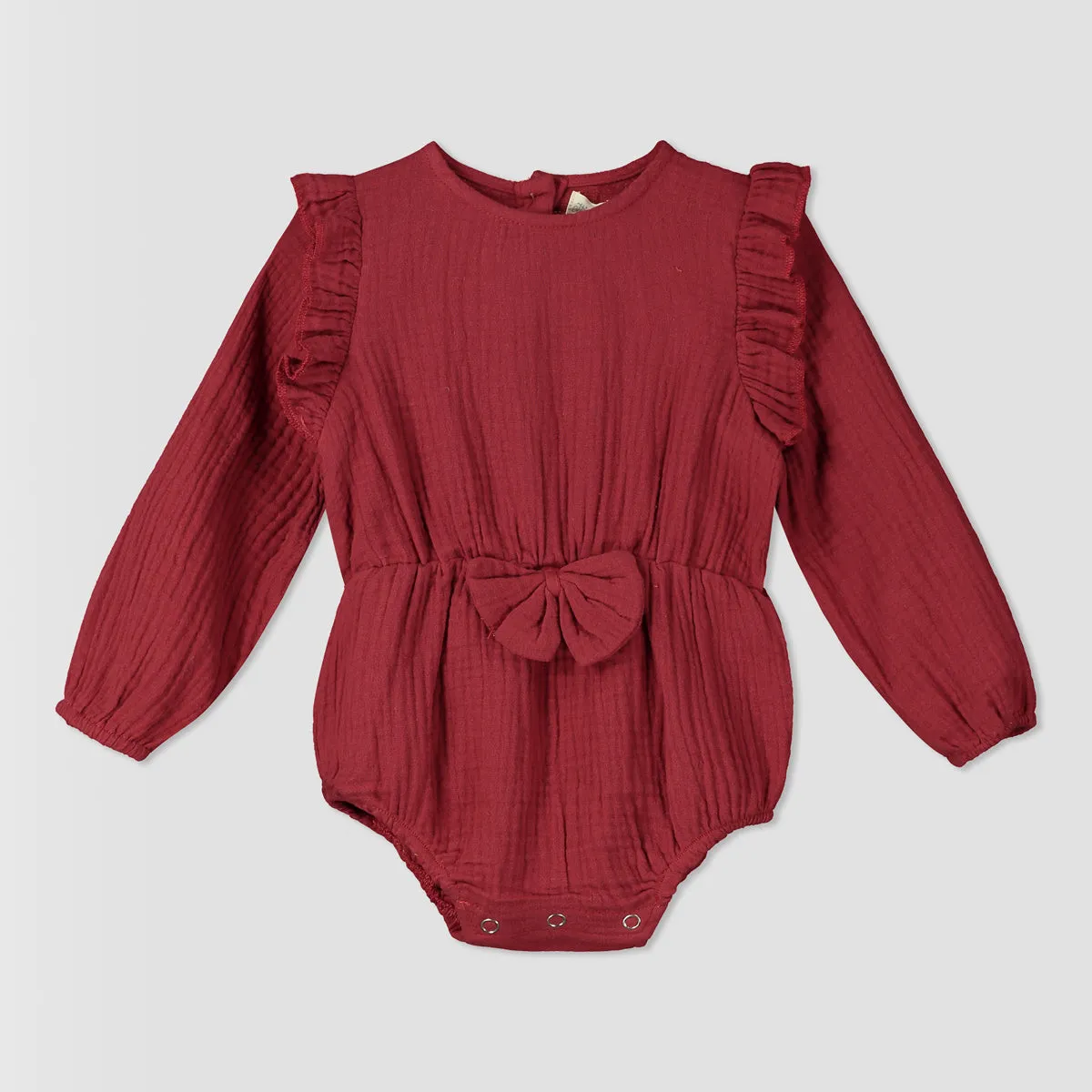 Pippa bubble in burgundy gauze