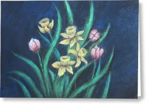 Plush Blooms ~ Greeting Card