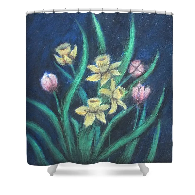 Plush Blooms ~ Shower Curtain
