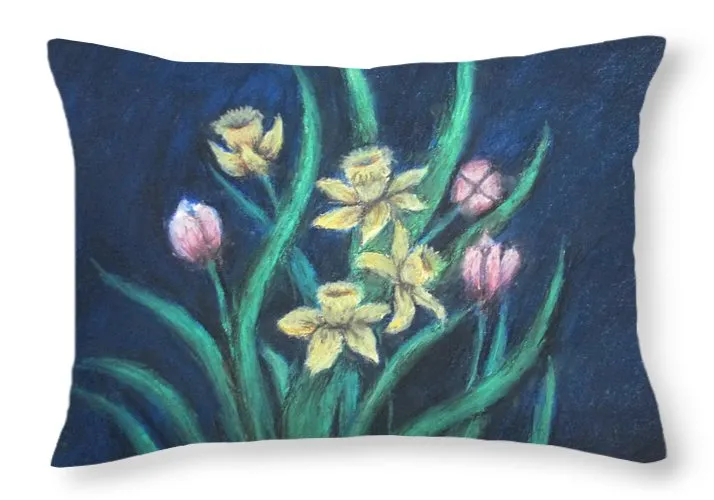 Plush Blooms ~ Throw Pillow