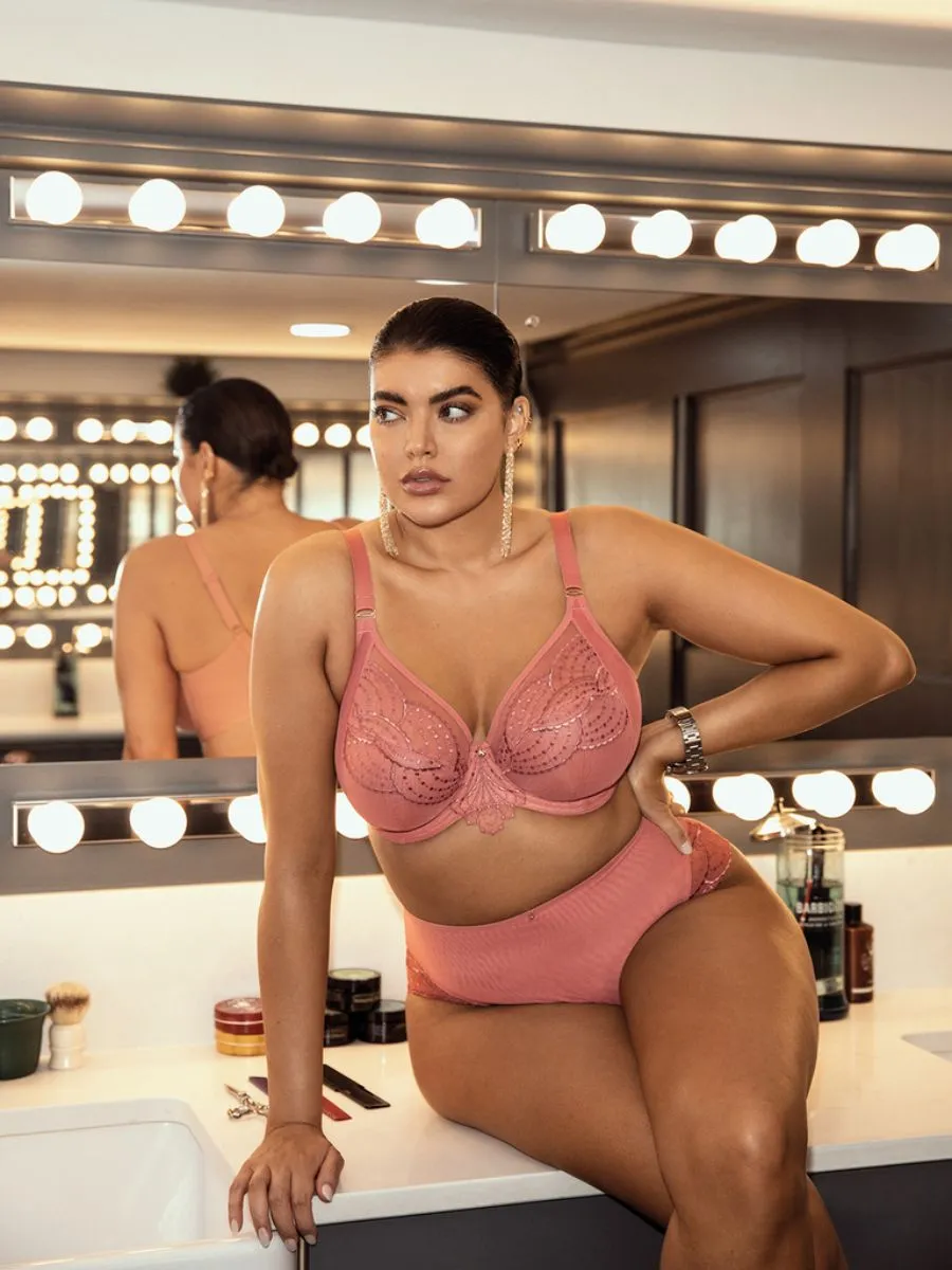 Priya Plunge Bra - Rosegold