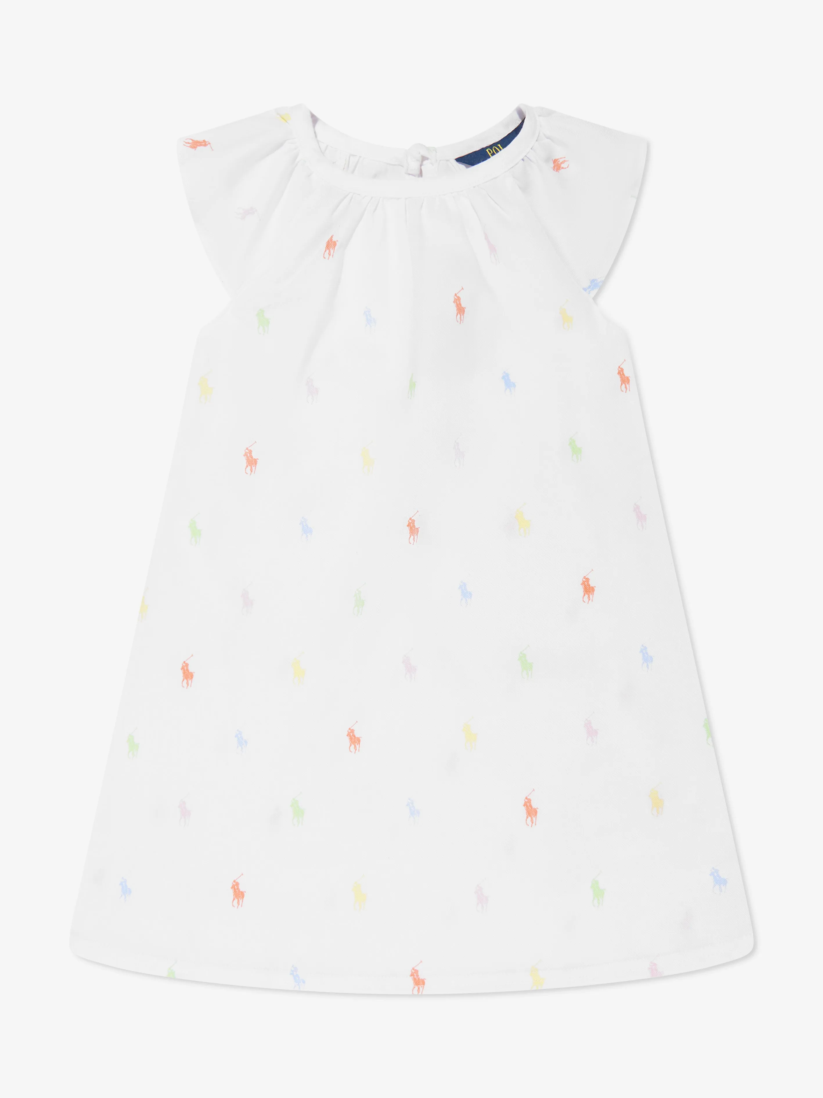 Ralph Lauren Girls Logo Nightdress in White