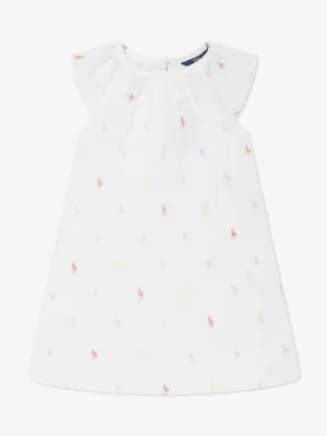 Ralph Lauren Girls Logo Nightdress in White