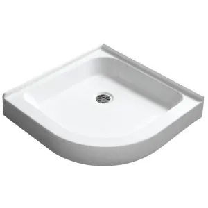 Randi 36" x 36" x 5.5" Acrylic Quarter Round Shower Base in Glossy White