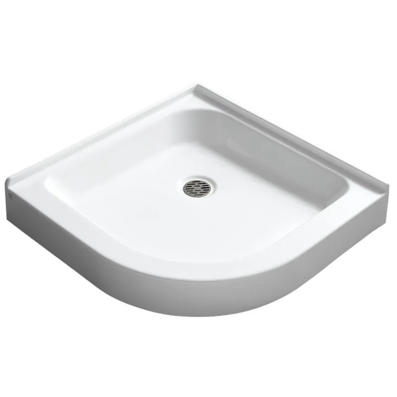 Randi 36" x 36" x 5.5" Acrylic Quarter Round Shower Base in Glossy White