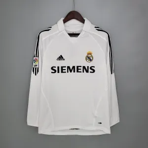 Retro long sleeve Real Madrid 05/06 home S-XXL