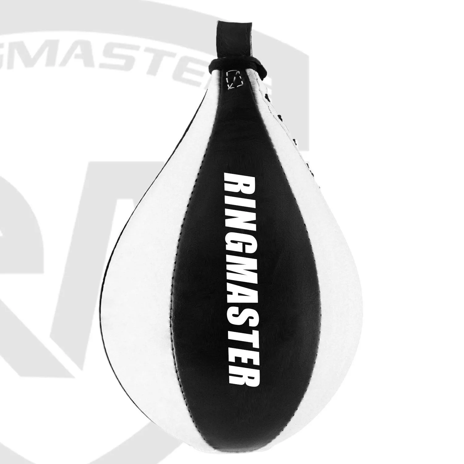 RingMaster Sports Speed Ball Genuine Leather White/Black
