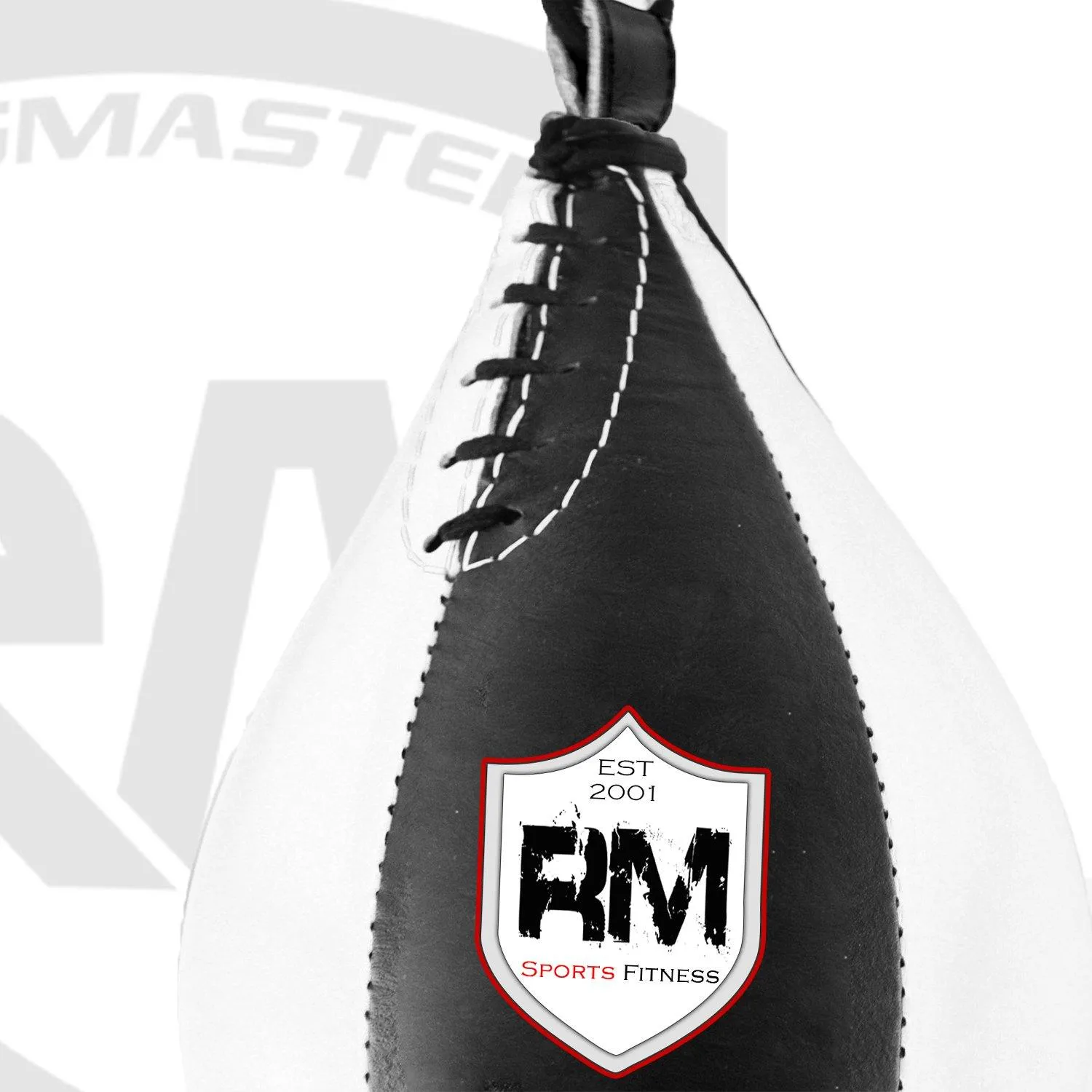 RingMaster Sports Speed Ball Genuine Leather White/Black