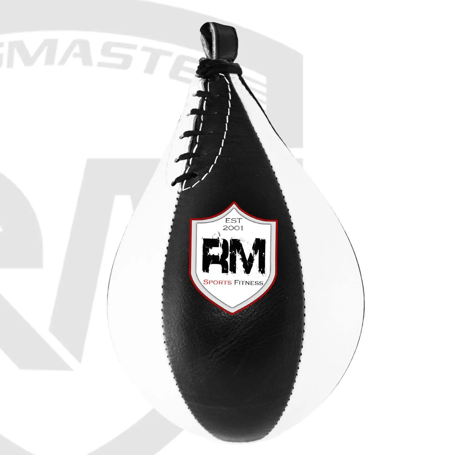 RingMaster Sports Speed Ball Genuine Leather White/Black