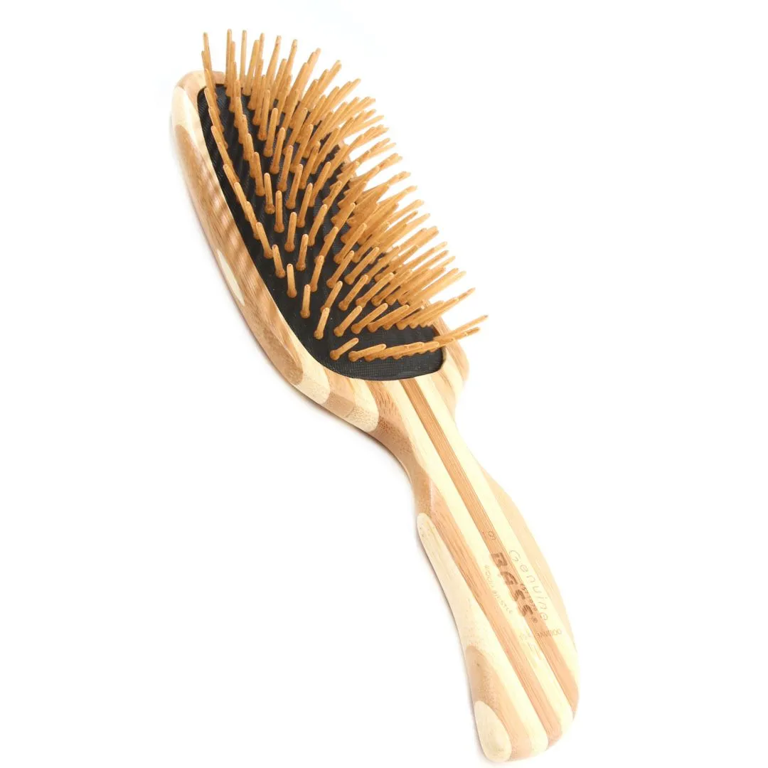 S-Shaped Style & Detangle Bamboo Handle & Pin Hair Brush For Cats & Dogs