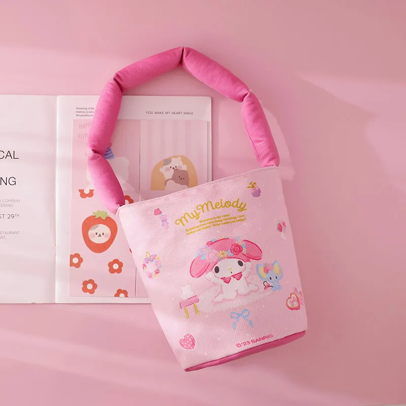 Sanrio Canvas Bucket Bag With Cotton Filled Strap