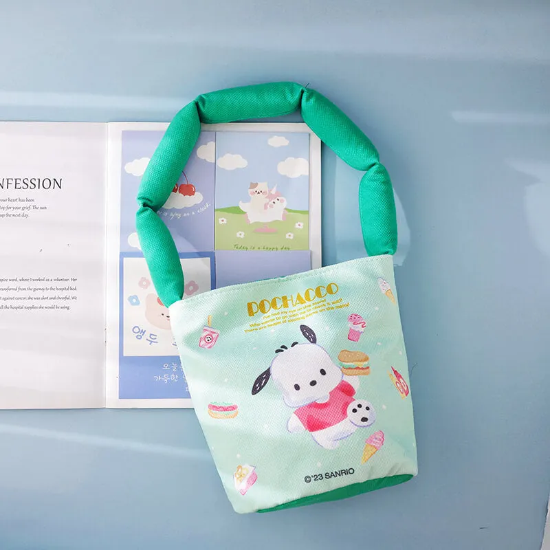 Sanrio Canvas Bucket Bag With Cotton Filled Strap