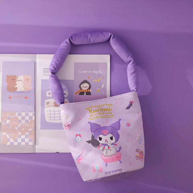 Sanrio Canvas Bucket Bag With Cotton Filled Strap