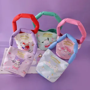 Sanrio Canvas Bucket Bag With Cotton Filled Strap