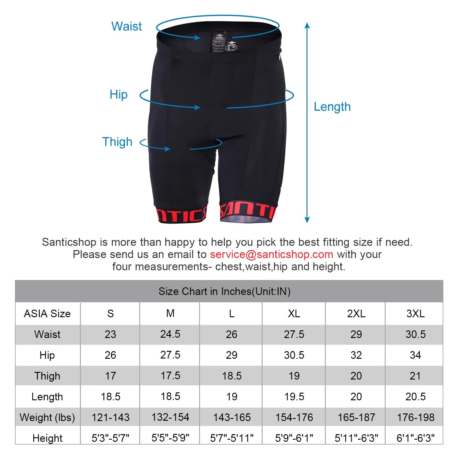 Santic Men Cycling Shorts