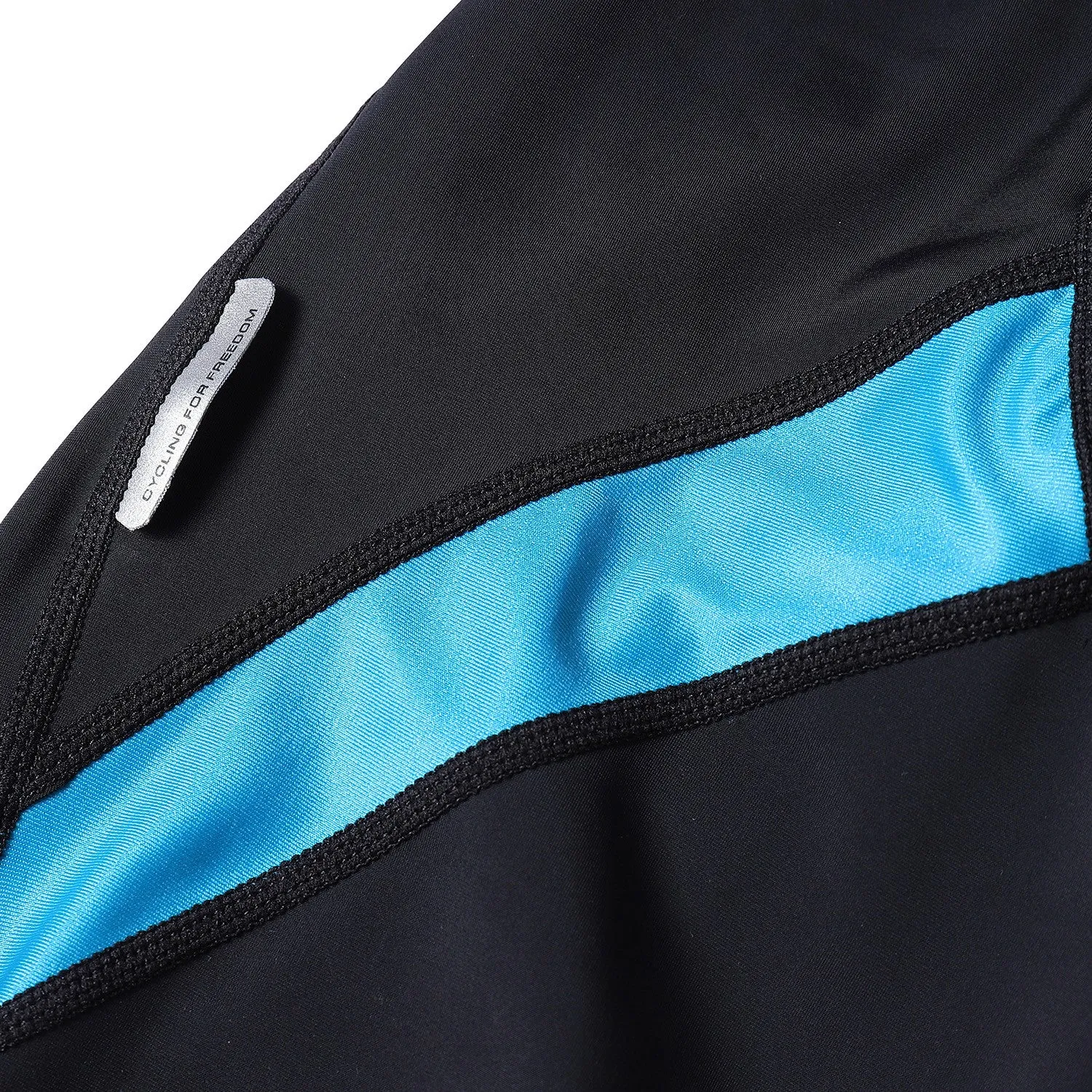 Santic Travel Blue Men Padded Bib Long Pants