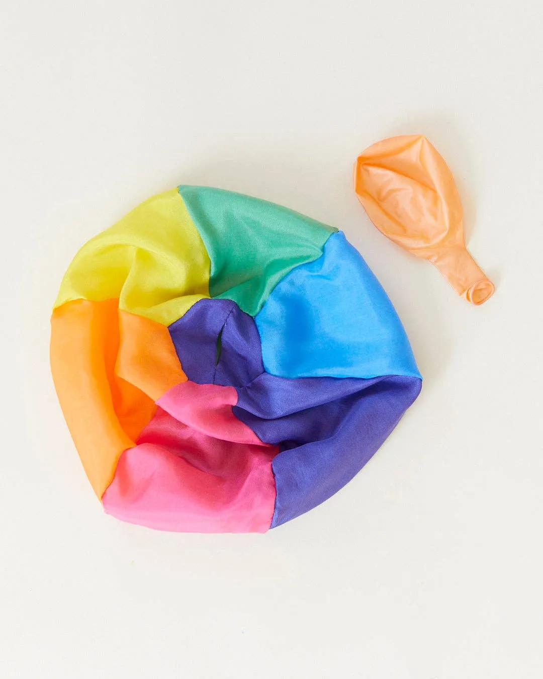 Sarah’s Silks - Rainbow Balloon Ball - 100% silk balloon cover