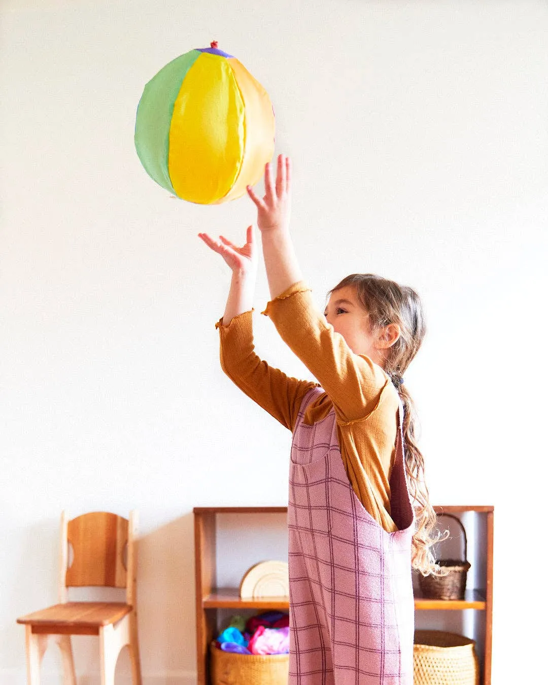 Sarah’s Silks - Rainbow Balloon Ball - 100% silk balloon cover