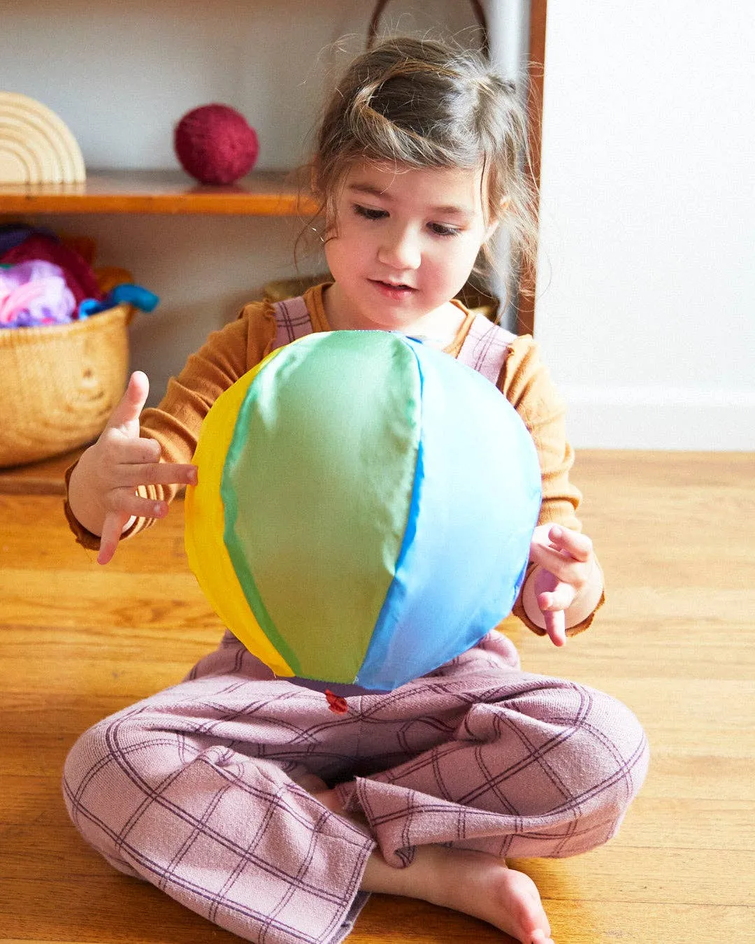 Sarah’s Silks - Rainbow Balloon Ball - 100% silk balloon cover