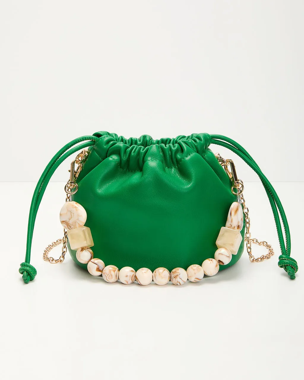 Say Yes Faux Leather Pouch Bag