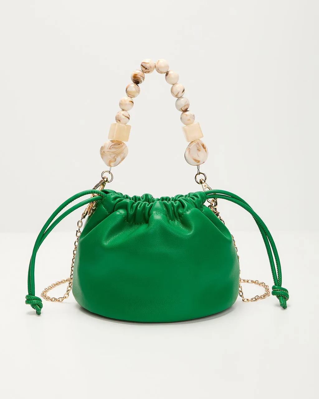 Say Yes Faux Leather Pouch Bag