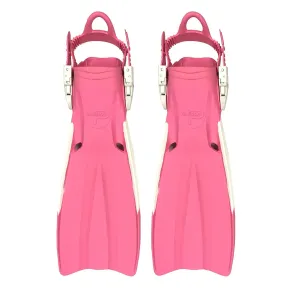 Scuba Choice Palantic Open Heel Rubber Dive Fins with Bag, Pink