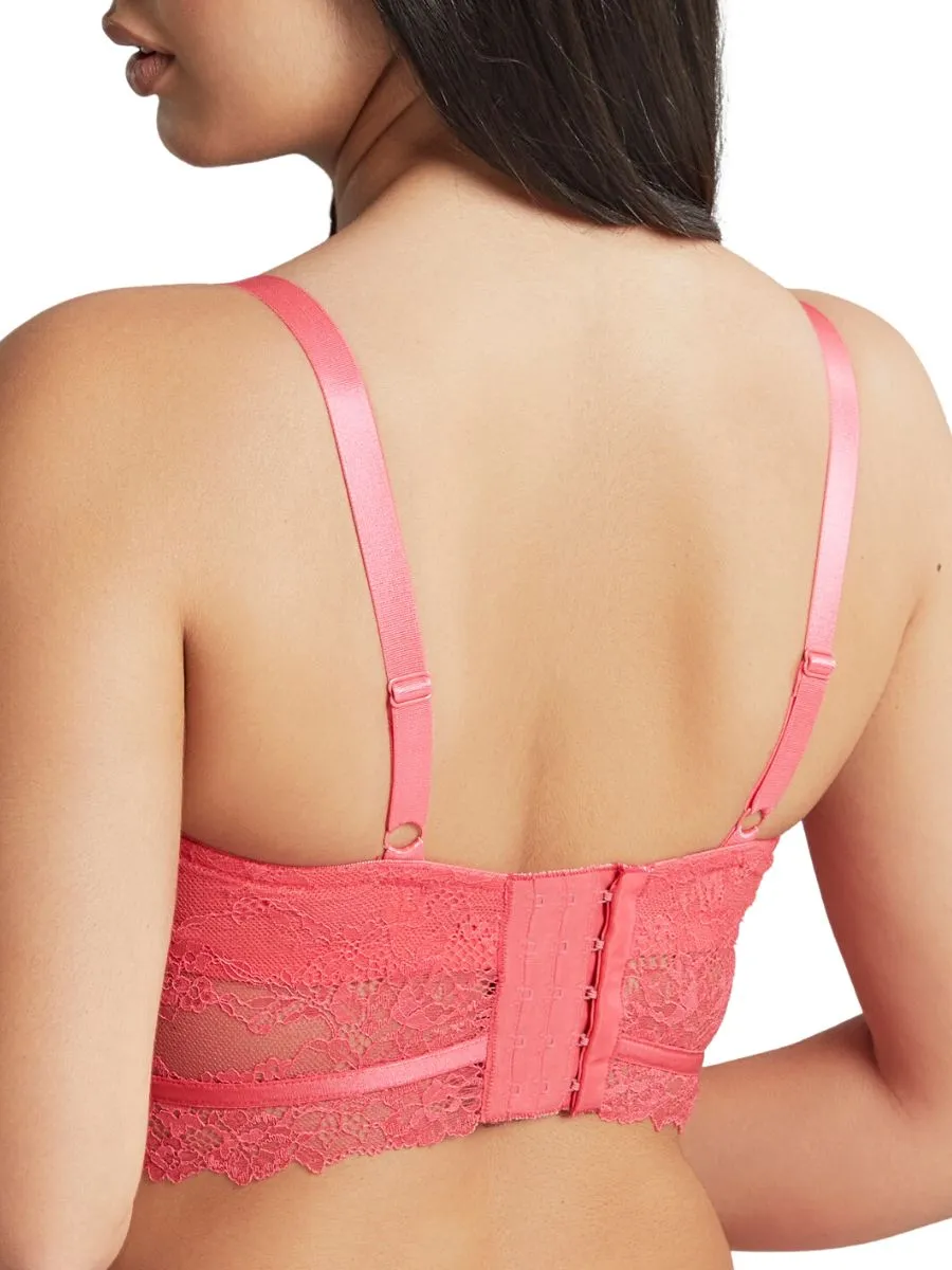 Selena Longline Plunge Bra - Paradise Pink