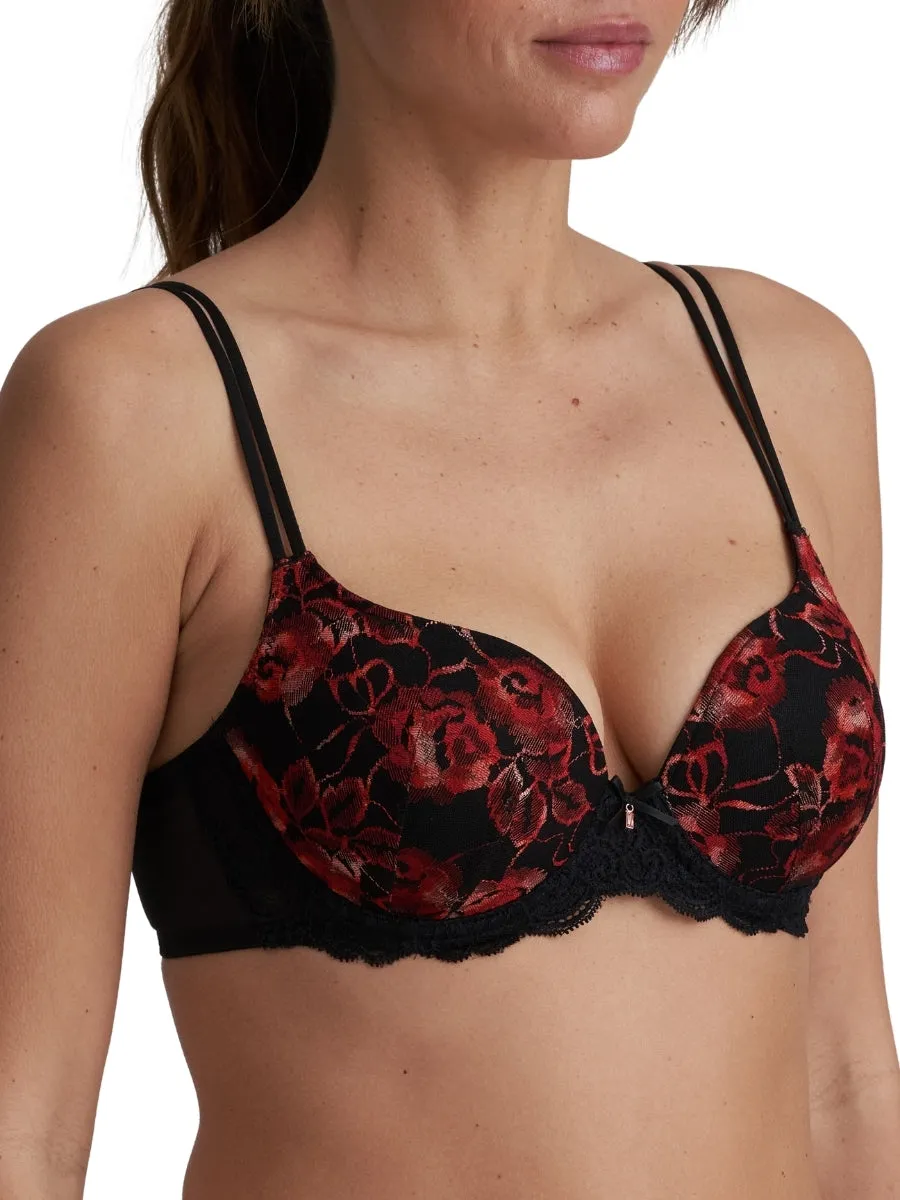 Selyna Padded Heartshape Bra - Spicy Red