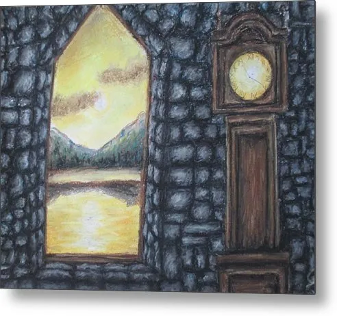 Setting Time Chime - Metal Print