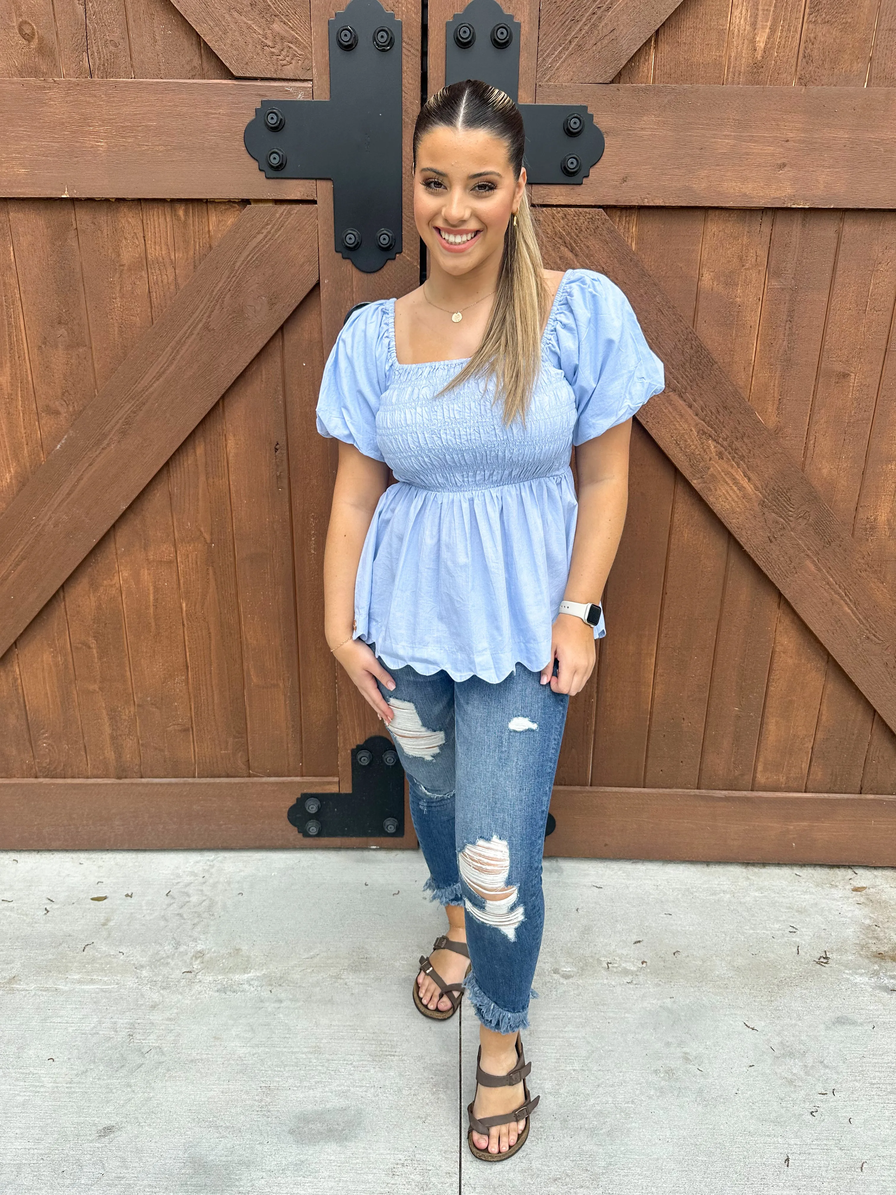 Simply Southern Sky Blouse