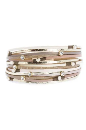 Sparkling Champagne Stack Bracelet