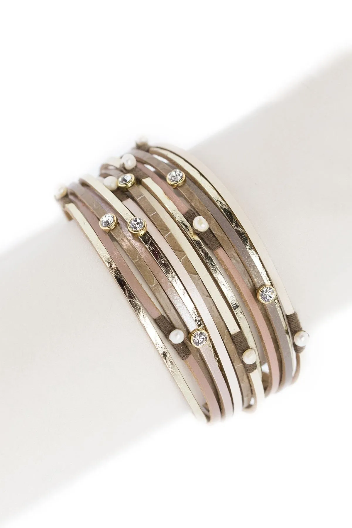 Sparkling Champagne Stack Bracelet