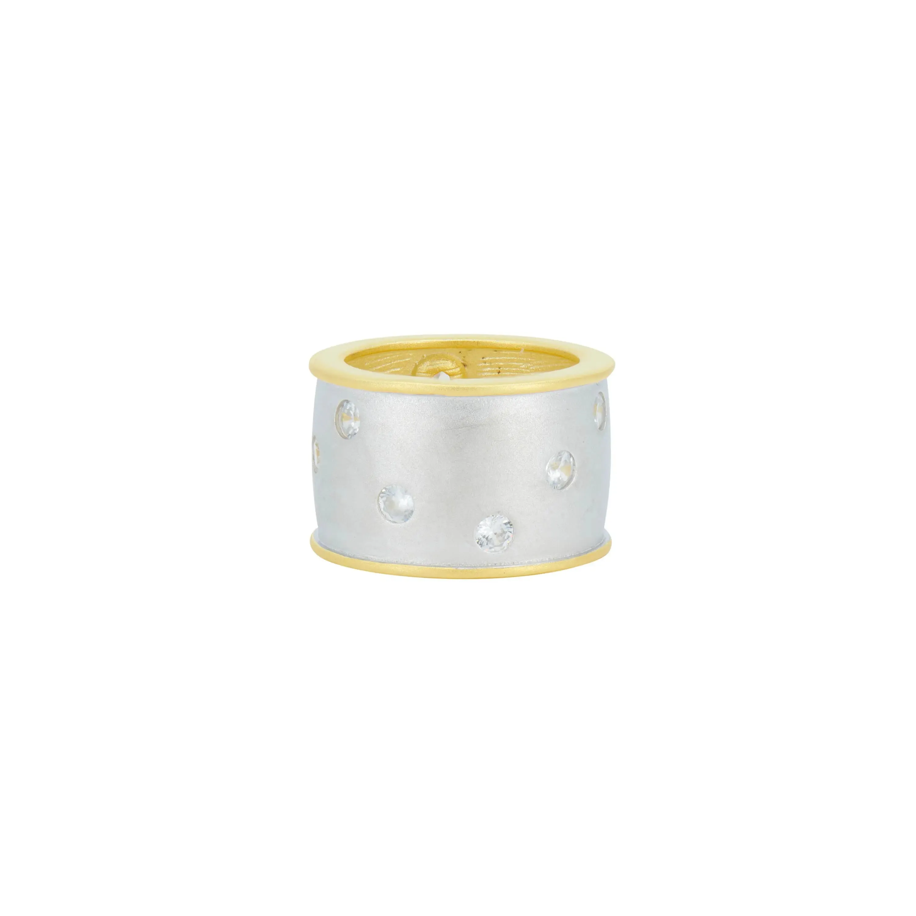 Sparkling Cigar Band Ring