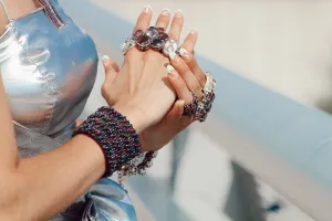 Sparkling Purple Fashion Ring