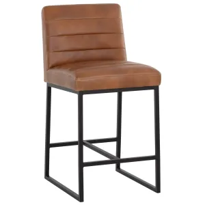 Spyros Counter Stool, Tobacco Tan