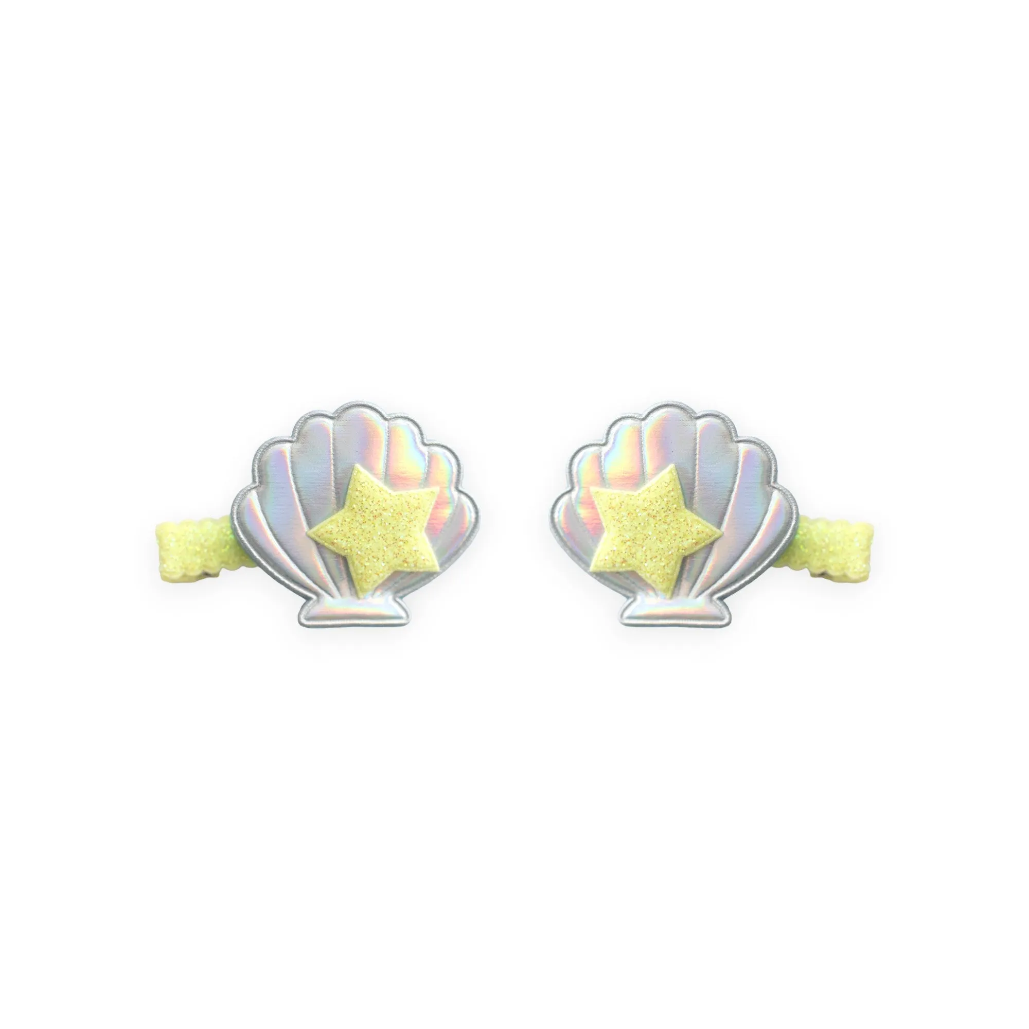 Summer Crystal 1 Pair Sea Shell Pearl Hair Clips For Girls