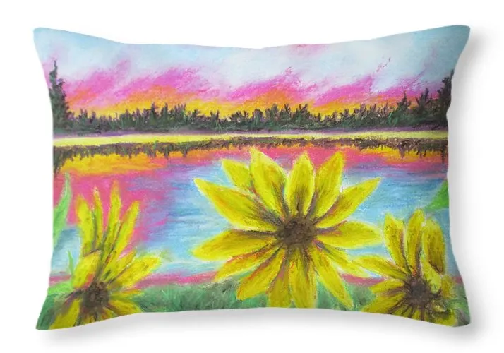 Sunflower Confessions ~ Throw Pillow
