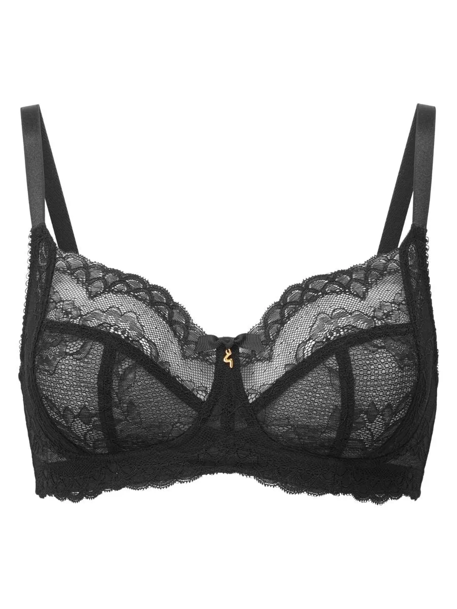Superboost Lace Wireless Bra - Black