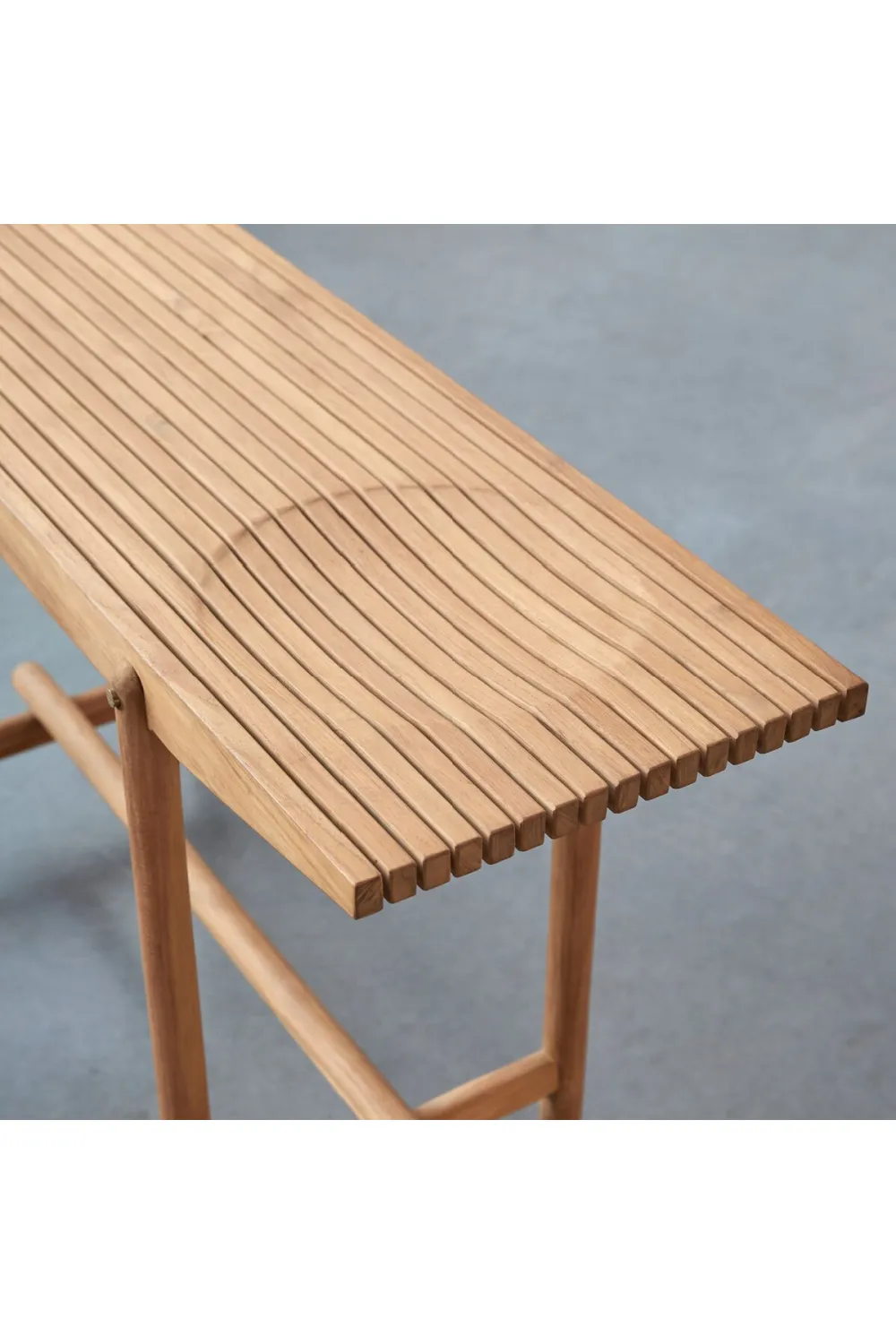 Teak Slatted Garden Table | Tikamoon Fado