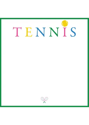 TENNIS SLAB NOTEPAD