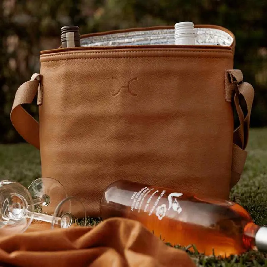 Thandana Leather Jumbo Wine Cooler Carry Bag