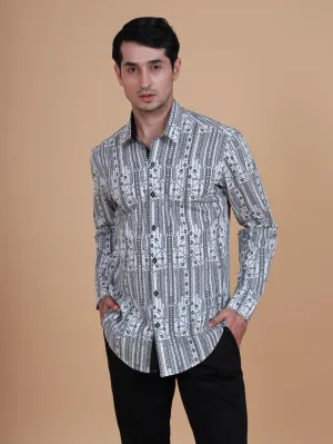 The Linear Geomtric Printed Shirt